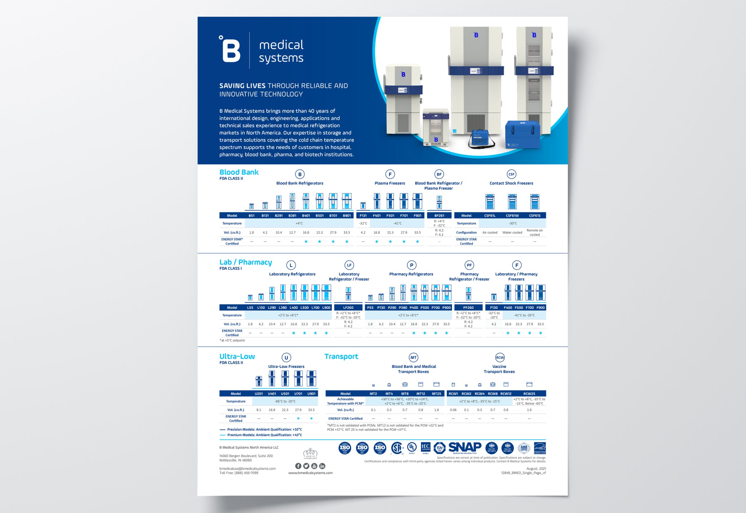 B Medical Systems One Sheet